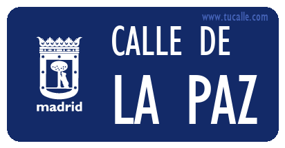cartel_de_calle-de-La Paz_en_madrid